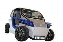 Volledig functioneel prototype van de StreetScooter C16 elektrische auto, ontwikkeld in 12 maanden tijd. De traditionele processen voor de fabricage van auto's zijn vervangen door 3D printen.