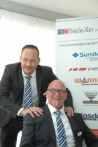 Jan Eiko Kor (l) en Riekus Thiele: geld eerst verdienen en dan uitgeven