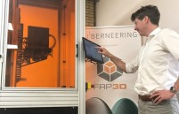 Composieten 3D-printer Fiberneering in lift door impuls Oost NL 