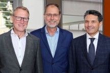Nieuw bestuur Euromap gekozen: (vrnl) Luciano Anceschi, Thorsten Kühmann en Michael Baumeister
