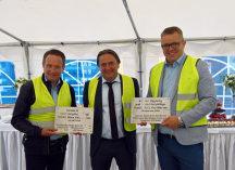 Eerste steen nieuwe plastic recycling fabriek Van Werven gelegd