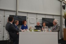 Een debat werd gehouden met Rob Hamer (Unilever en hoogleraar Wageningen), Jelmer Vierstra (N&M), Margie Topp (Windesheim), Roel Zeevat (Weener Plastics), Robert Corijn (Attero) en dagvoorzitter Eva Brouwer