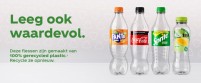 Coca-cola Nederland gebruikt geen nieuw plastic meer
